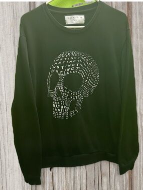 ZARA PULSE Men’s Sweater Skull Graphic XL